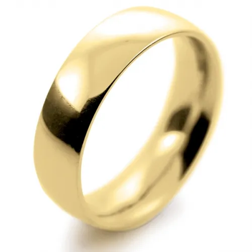 Traditional Court Heavy -  6mm (TCH6Y) Yellow Gold Wedding Ring